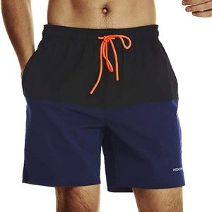 HODOSPORTS Men's 7" Swim Trunks Quick-Dry Swim Shorts Bathing Suit Size Small